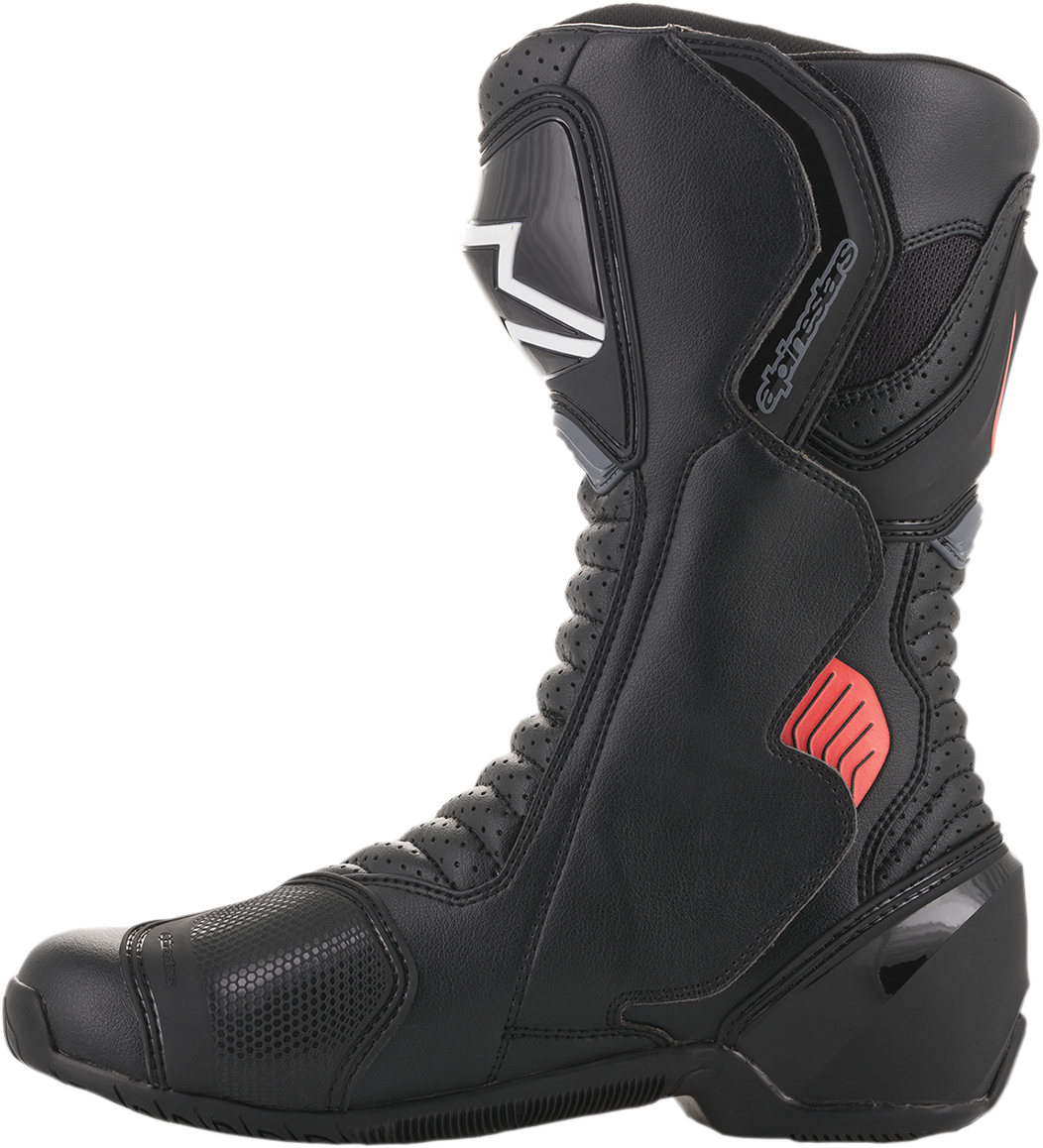 Botas ventiladas ALPINESTARS SMX-6 v2 - Negro/Gris/Rojo - Talla EE. UU. 8 / UE 42 2223017-1133-42
