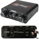 Kit de intercomunicador/radio y auriculares NAVATLAS - 4 asientos - Negro NIRBHBK4 