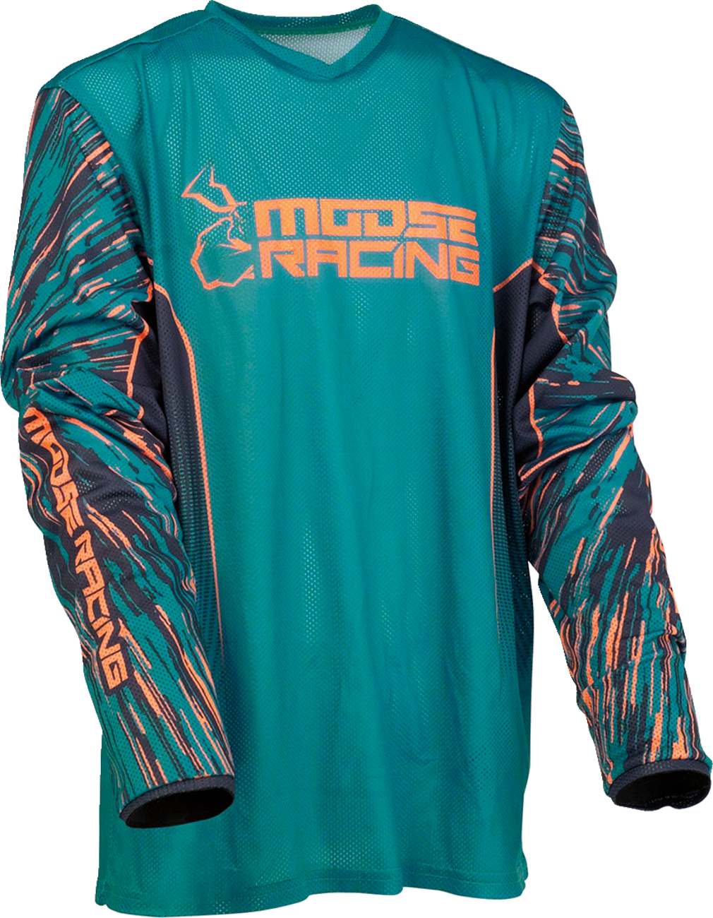 Camiseta Agroid para jóvenes de MOOSE RACING - Azul/Naranja - Talla grande 2912-2332 
