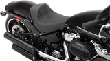 Asiento EZ-Solo de DRAG SPECIALTIES - Costura de escorpión - Hilo plateado - Vinilo - Montaje FXBR/S ACT EZ-ON ESTILO 0802-1273