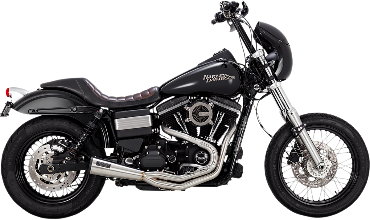 Escape de acero inoxidable VANCE &amp; HINES 2:1 - Dyna '91-'17 27625 