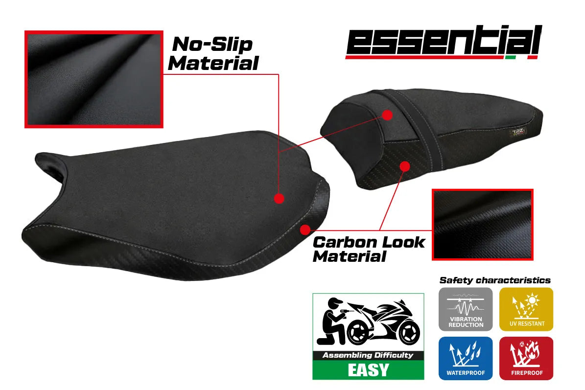 Ducati 848 1098 1198 2007-2012 Seat Cover TPZ Italia Essential Black