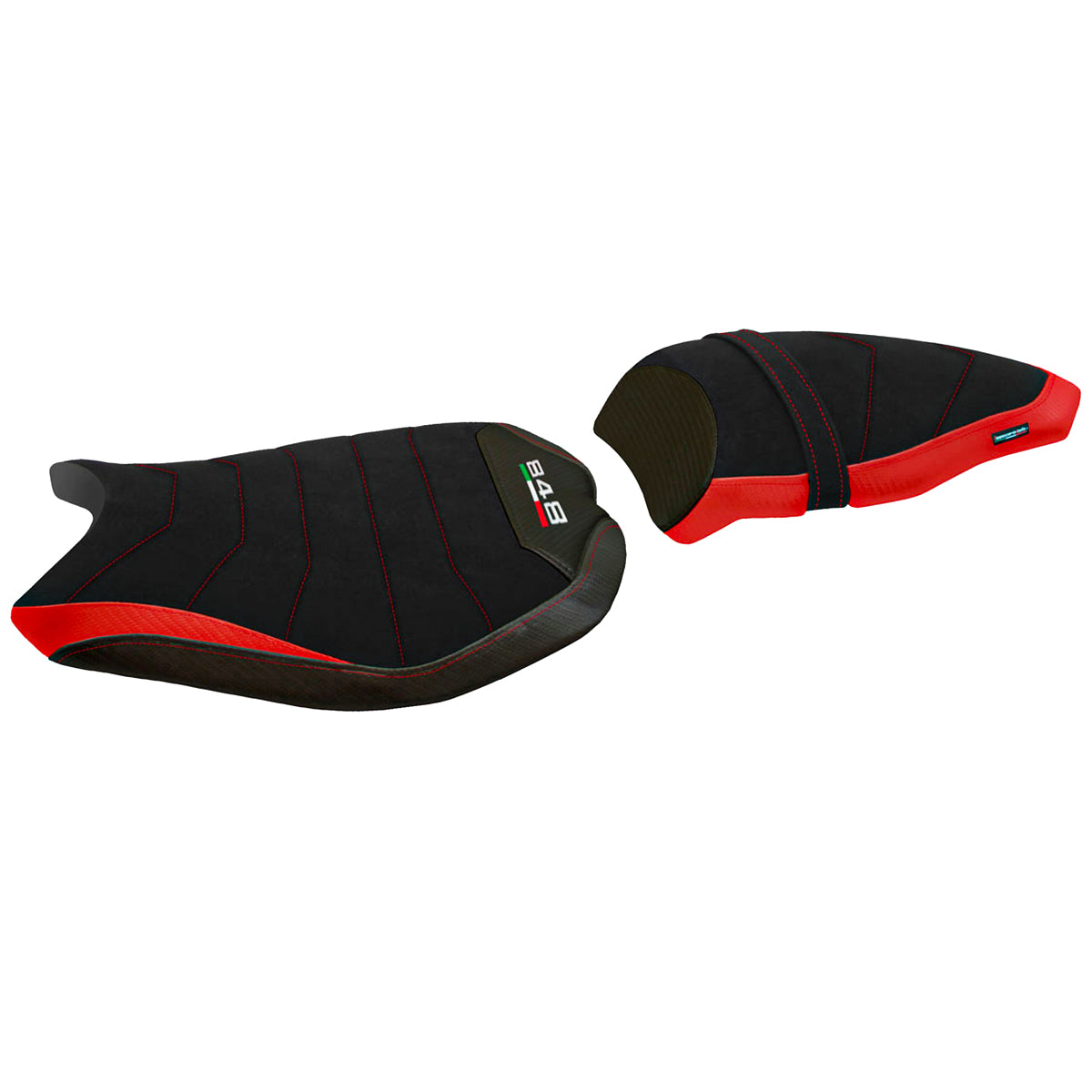 Ducati 848 2007-2013 Seat Cover Tappezzeria Italia TPZ Comfort in Red and Black