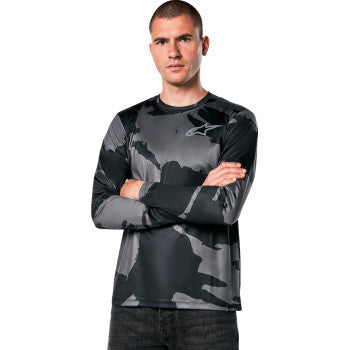 Camiseta de manga larga ALPINESTARS Performance - Negro/Camuflaje - Talla 2XL 1214-71010-160-2XL