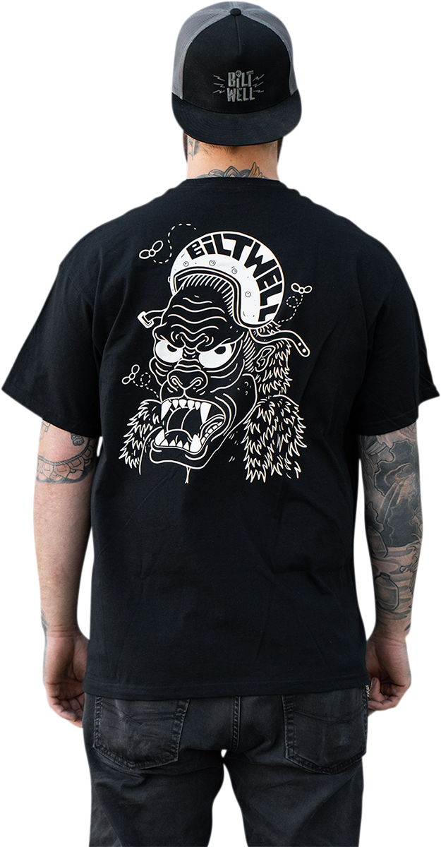 Camiseta BILTWELL Go Ape - Negra - Talla pequeña 8101-051-002 