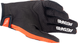 Guantes ALPINESTARS Techstar - Naranja intenso/Negro - Mediano 3561023-411-M