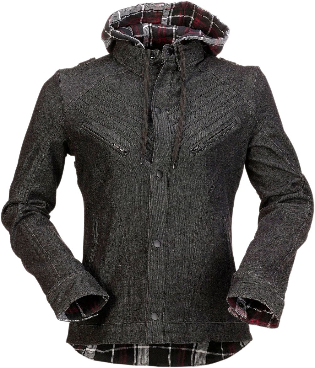 Camisa vaquera Timberella para mujer Z1R - Negro/Blanco - Talla 2XL 2840-0101 