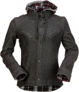 Camisa vaquera Timberella para mujer Z1R - Negro/Blanco - Talla 2XL 2840-0101 