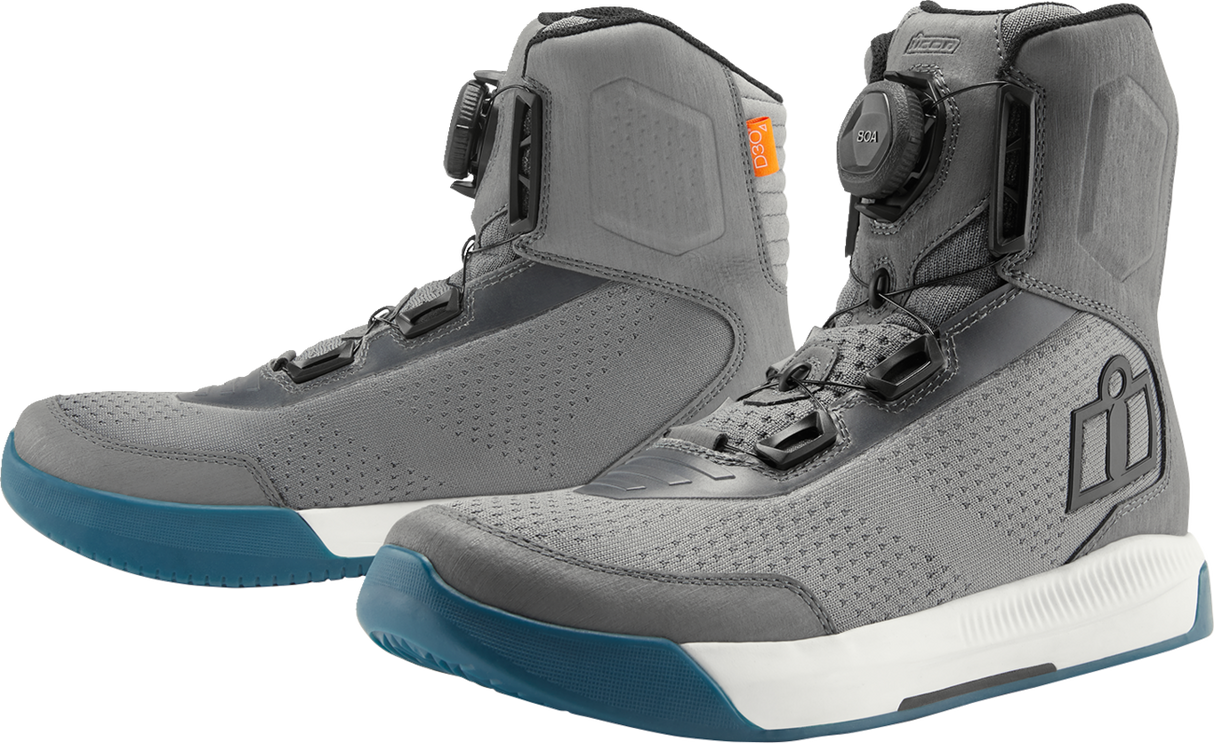 Botas CE ventiladas ICON Overlord™ - Gris - Talla 7 3403-1268
