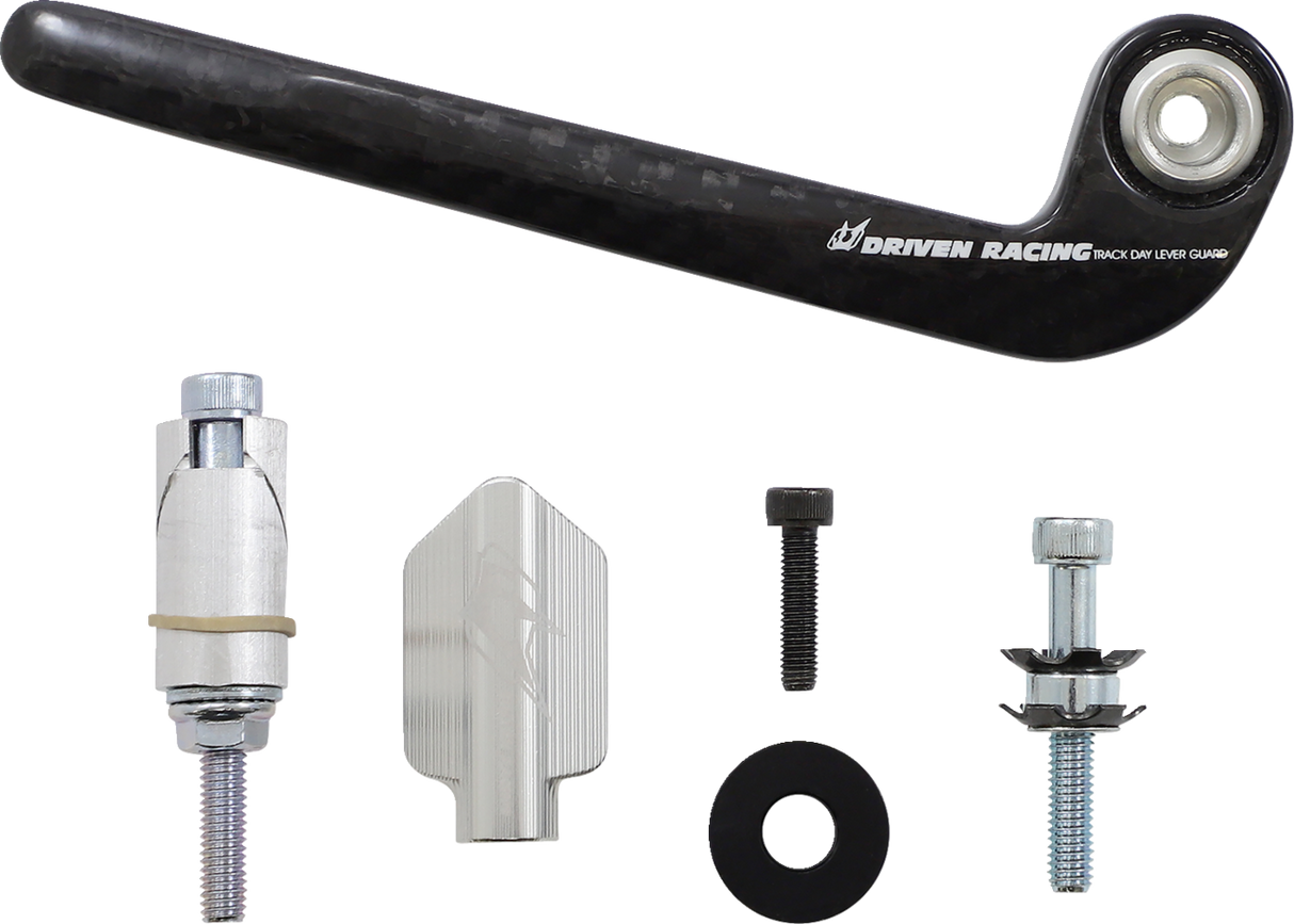 Protector de palanca de embrague DRIVEN RACING - Fibra de carbono - Plata DCTDLG-2-SL 