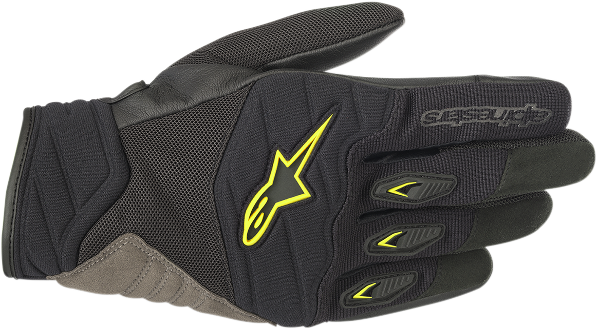 Guantes ALPINESTARS Shore - Negro/Amarillo Fluo - 3XL 3566318-155-3X