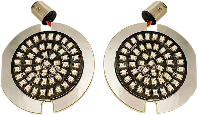 Inserto de señal de giro de estilo plano de DRAG SPECIALTIES - Rojo DS-300-R-1156-T