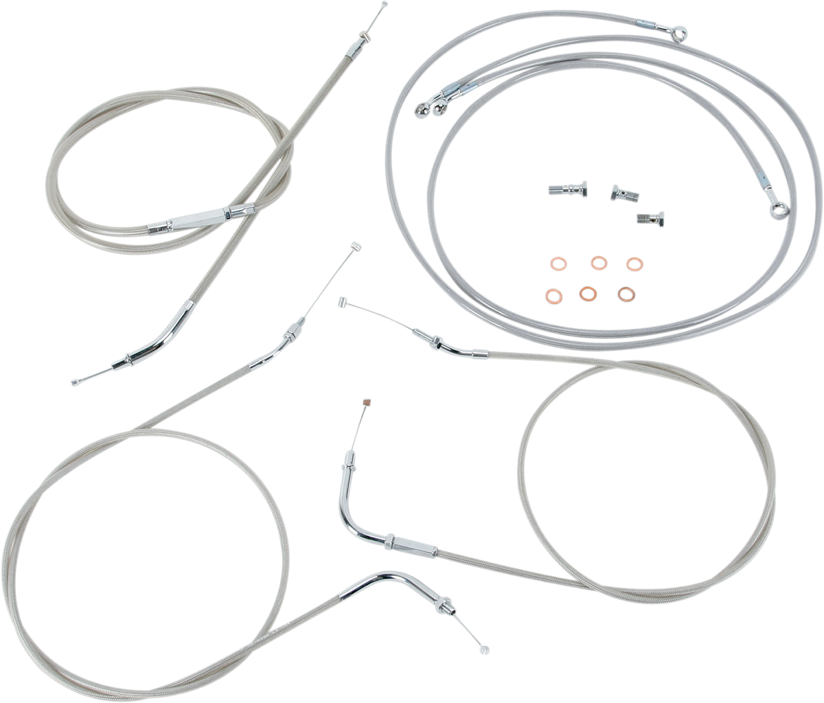 Kit de cable BARON - 18" - 20" - Roadstar '99 - '03 - Acero inoxidable BA-8021KT-18 