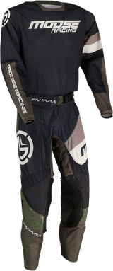 Pantalones MOOSE RACING Sahara - Negro/Verde - 32 2901-9033