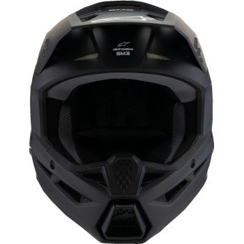 Casco de motocicleta juvenil ALPINESTARS SM3 - Sólido - Negro mate - Pequeño 8302225-110-YS 
