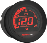 Voltímetro KOSO NORTH AMERICA de 2" - Negro BA050310