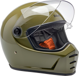 Casco BILTWELL Lane Splitter - Verde oliva brillante - Pequeño 1004-154-502 