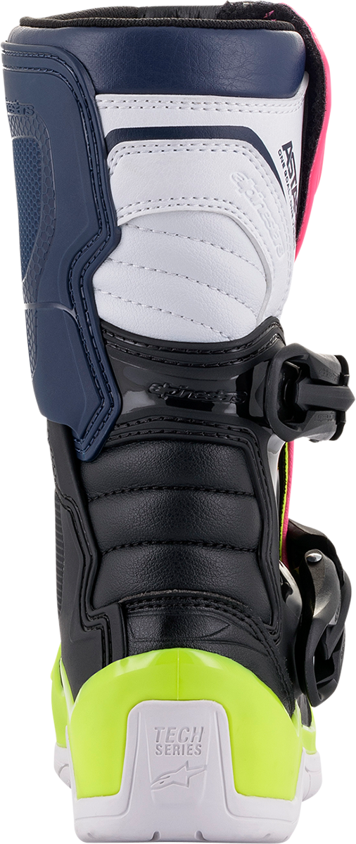 Botas ALPINESTARS Tech 3S - Negro/Azul/Rosa - Talla 1 de EE. UU. 2014518-1176-1