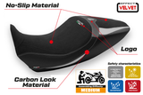 Funda de asiento Tappezzeria Italia TPZ para Ducati Diavel 1260 2019-2023 en plata y negro