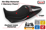 Funda de asiento Tappezzeria Italia TPZ Comfort para Ducati Diavel 1260 2019-2023 en color plata
