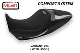 Funda de asiento Tappezzeria Italia TPZ Comfort para Ducati Diavel 1260 2019-2023 en color plata