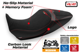 Funda de asiento Tappezzeria Italia TPZ Comfort para Ducati Diavel 1260 2019-2023 en negro