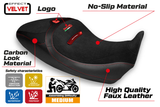 Ducati Diavel 1260 1260S 2019-2023 Funda Asiento Tappezzeria Italia TPZ en Negro