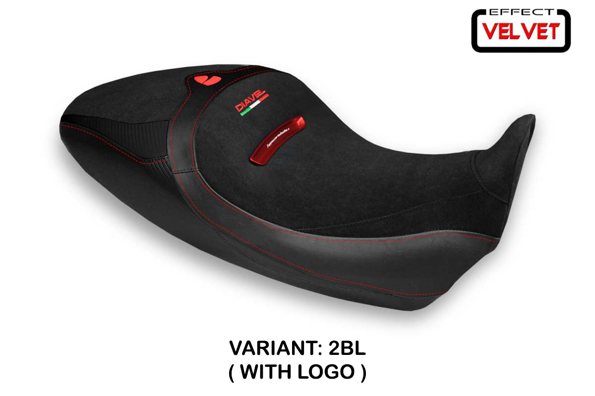 Ducati Diavel 1260 1260S 2019-2023 Funda Asiento Tappezzeria Italia TPZ en Negro