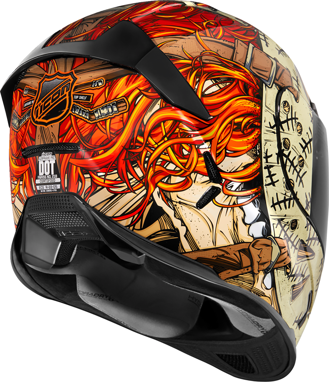 Icon Airframe Pro Topshelf Helmet Red 3XL