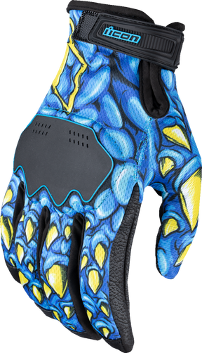 ICON Hooligan™ Kryola Kreep Gloves - Blue - 2XL 3301-4726
