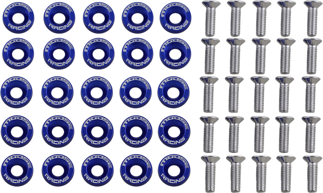 Kit de arandelas para guardabarros MOOSE RACING - Azul 100-1013-PU 
