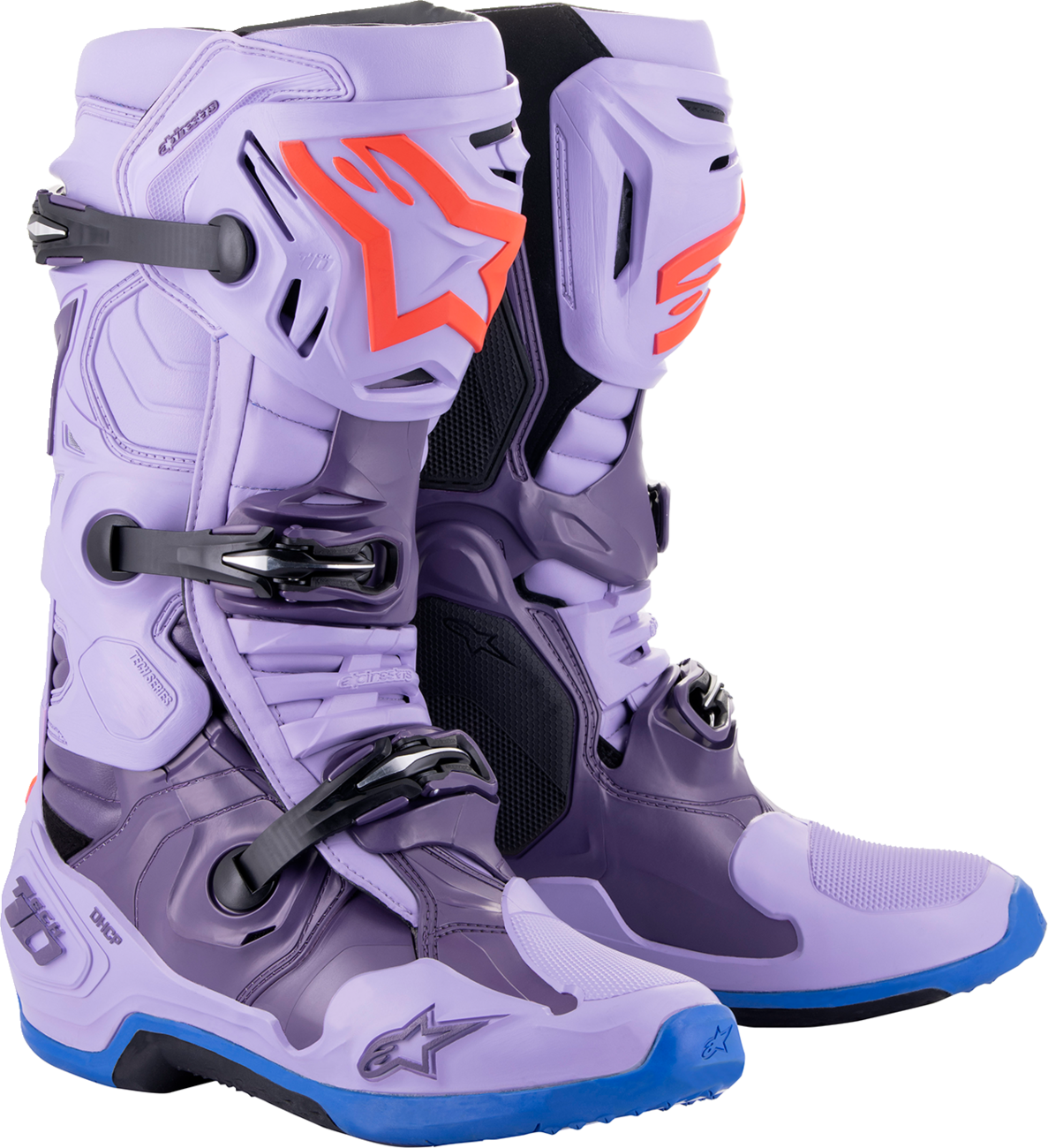 Botas ALPINESTARS Tech 10 - Morado láser - Talla 11 de EE. UU. 2010020-398-11