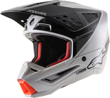 Casco de motocicleta ALPINESTARS SM5 - Rayón - Gris/Negro/Plateado - Mediano 8304121-928-MD