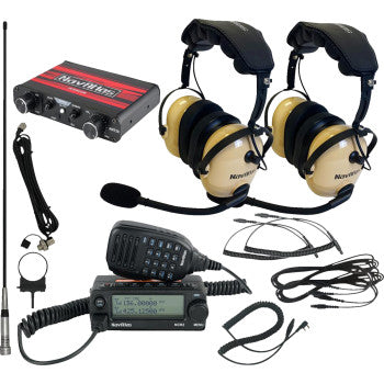 Kit de intercomunicador/radio y auriculares NAVATLAS - Biplaza - Beige NI2ROHBE2