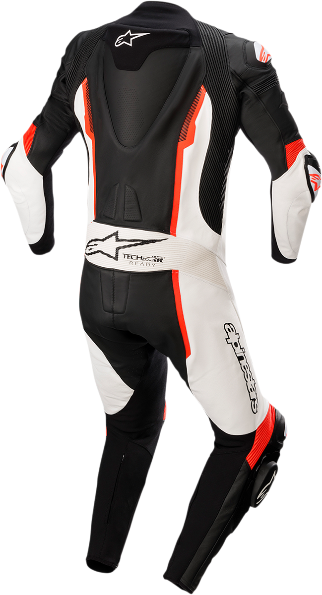 ALPINESTARS Missile v2 - Traje de una pieza - Negro/Blanco/Rojo Fluorescente - Talla 50 EE. UU. / 60 UE 3150122-1231-60
