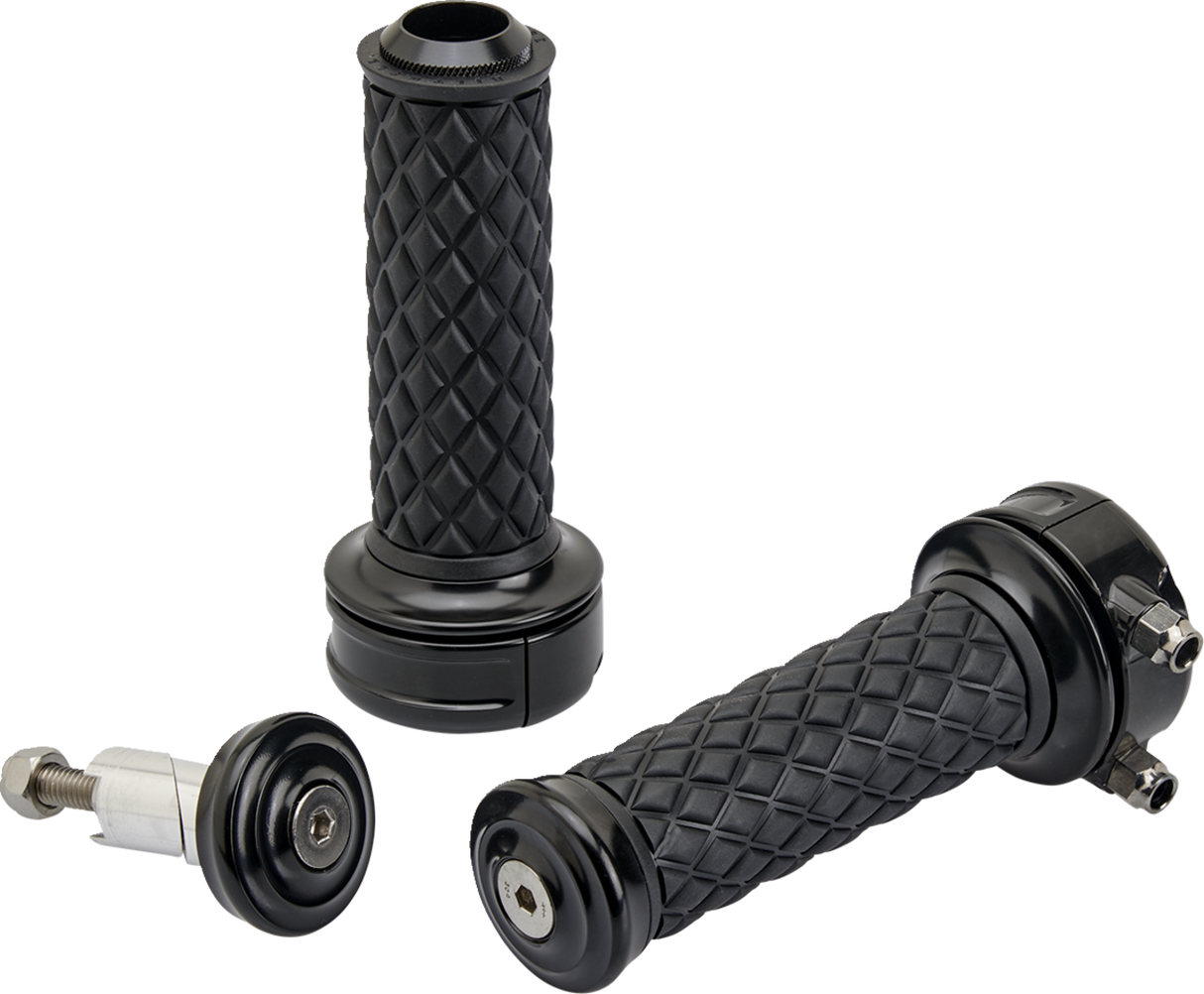 Puños BILTWELL - Alumicore - Personalizados - Negros 6606-201-01 