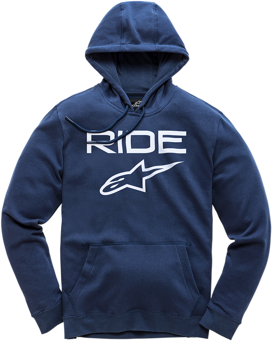 Sudadera con capucha ALPINESTARS Ride 2.0 - Azul marino/blanco - Talla mediana 1119510007020M