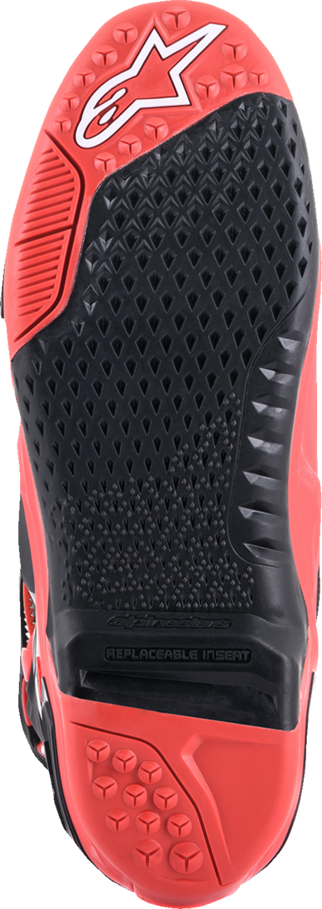 Botas ALPINESTARS Tech 10 Acumen - Negro/Rojo - Talla 12 (EE. UU.) 2010020-312-12