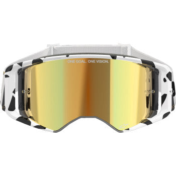 Gafas ALPINESTARS Supertech - Corp - Blanco/Dorado - ABS Vision - Espejo Dorado 5100325-2044 