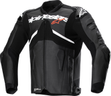 Chaqueta de cuero ALPINESTARS Atem v5 - Negro/Blanco - 58 3106524-12-58