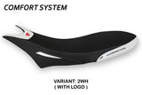Ducati Hypermotard 950 2019-2025 Seat Cover Tappezzeria Italia TPZ Comfort in White