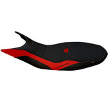 Ducati Hypermotard 821 939 2013-2018 Seat Cover Tappezzeria Italia TPZ Ultragrip in Red and Black