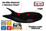 Funda de asiento Tappezzeria Italia TPZ Comfort para Ducati Hypermotard 821 939 2013-2018 en negro