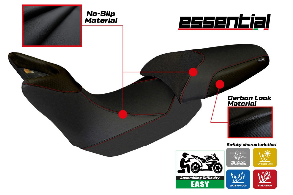 Ducati Multistrada 1200 2012-2014 Seat Cover TPZ Italia Essential Black