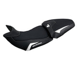 Funda de asiento Tappezzeria Italia TPZ para Ducati Multistrada 1200 1260 2015-2020 en blanco y negro