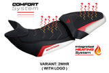Funda de asiento Tappezzeria Italia TPZ Comfort calefactable para Ducati Multistrada 1200 1260 2015-2020 en SE