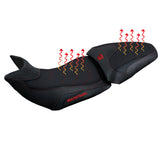 Funda de asiento calefactable Tappezzeria Italia TPZ Comfort para Ducati Multistrada 1200 1260 2015-2020 en negro