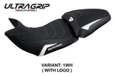 Ducati Multistrada 1200 1260 2015-2020 Funda Asiento Tappezzeria Italia TPZ Ultragrip en Blanco