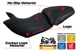 Ducati Multistrada 1200 1260 2015-2020 Funda Asiento Tappezzeria Italia TPZ Ultragrip en Negro