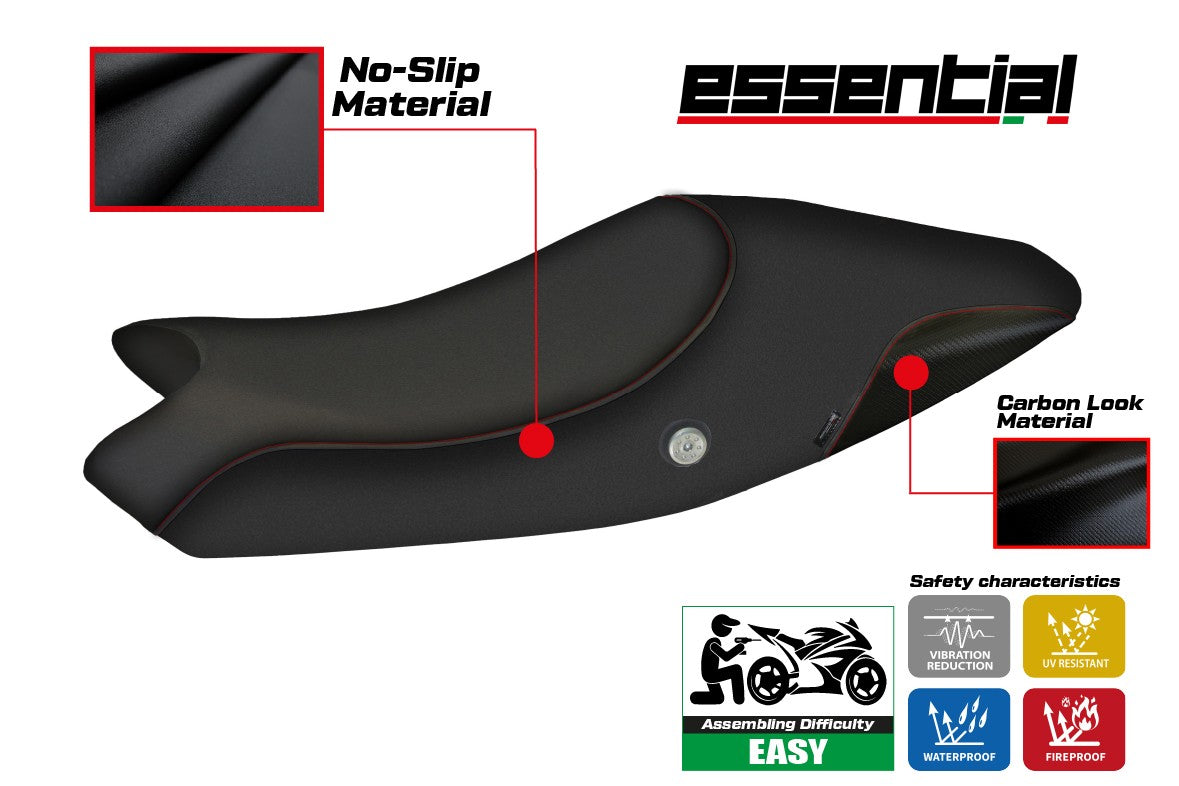 Ducati Monster 696 796 2008-2014 Seat Cover TPZ Italia Essential Black